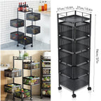 Vegetable Shelf Rack Tier Mobile Kitchen