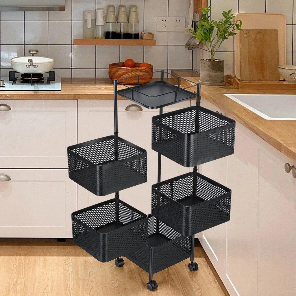 Vegetable Shelf Rack Tier Mobile Kitchen