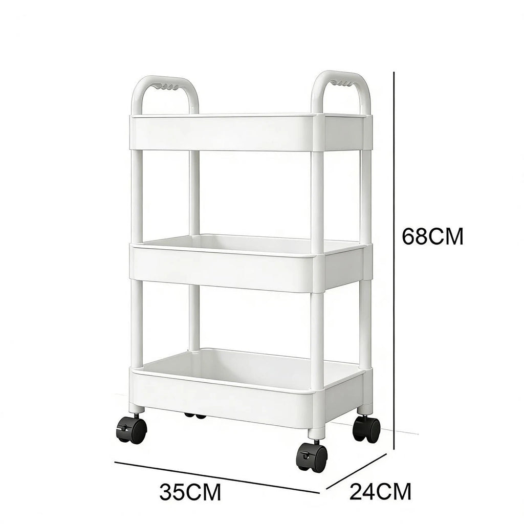 3 Tier Storage Trolley Cart