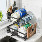 2 Tiers Dish Drainer Rack