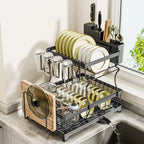 2 Tiers Dish Drainer Rack