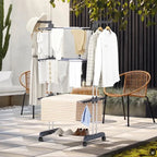 3 Tiers Foldable Garment Hanger Clothes Airer Drying Rack Laundry