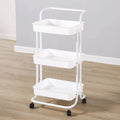 3 Tier Storage Trolley on Wheels Cart Kitchen