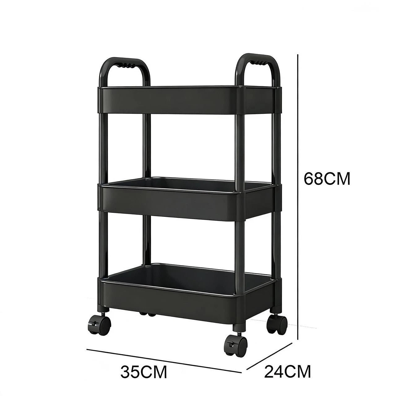 3 Tier Storage Trolley Cart