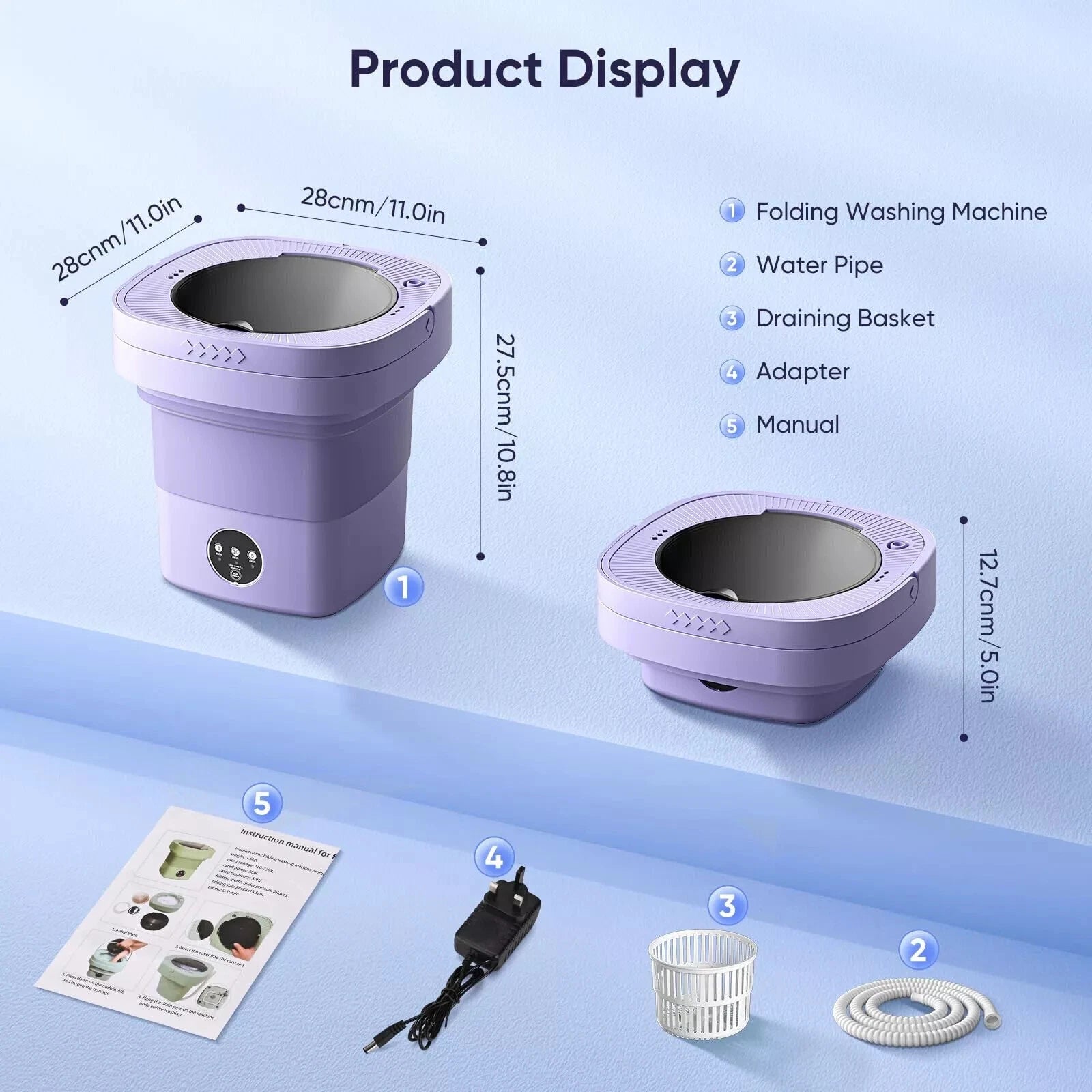 Portable Washing Machine Mini Washer