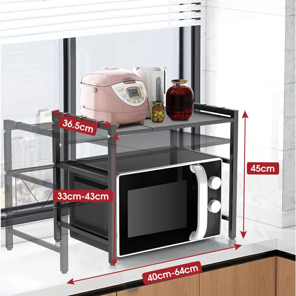 2 Tier Expandable Microwave oven Rack
