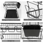 2 Tiers Dish Drainer Rack