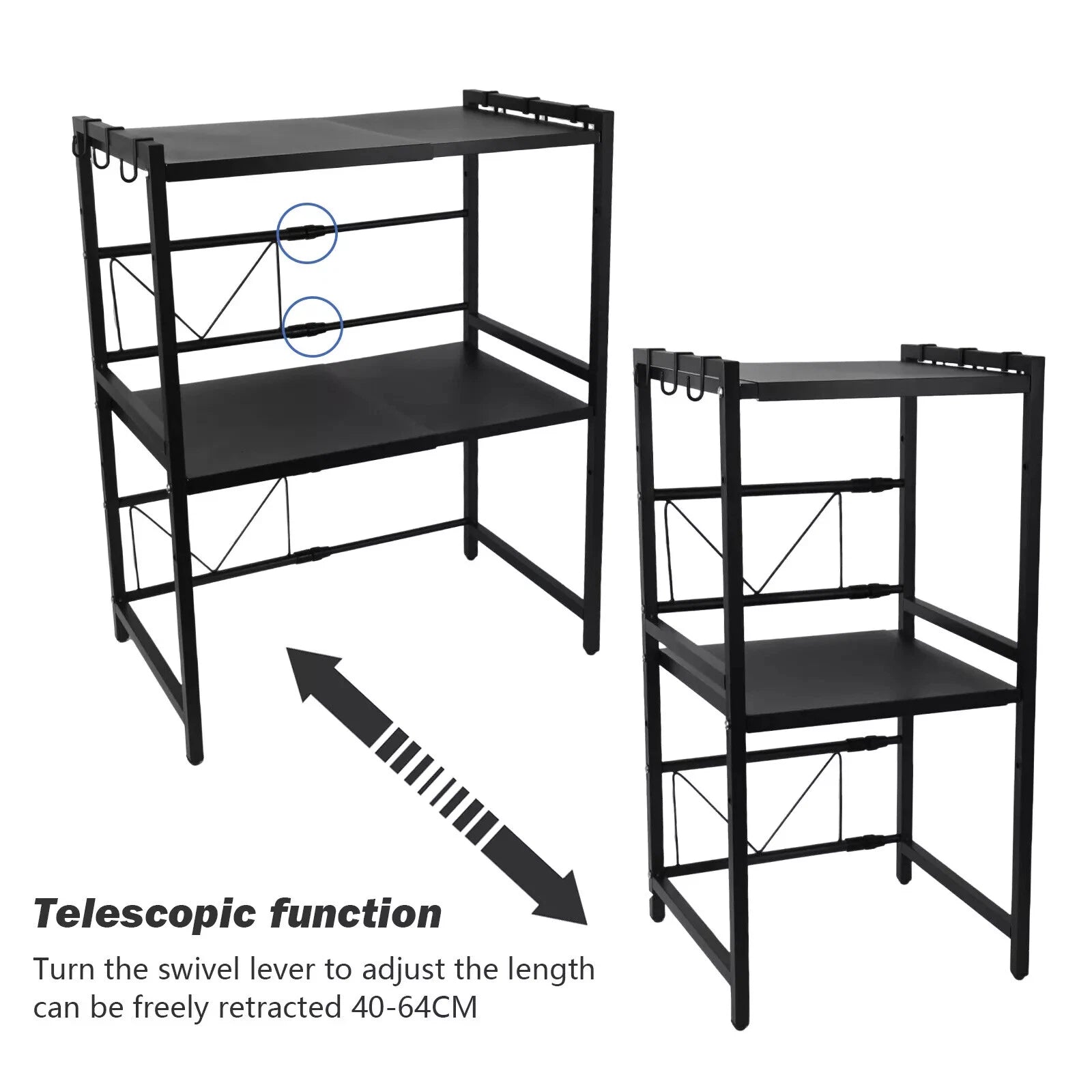 3 Tier Expandable Microwave oven Rack