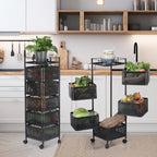 Vegetable Shelf Rack Tier Mobile Kitchen