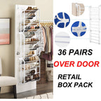 36 PAIR SHOE RACK OVER DOOR HANGING