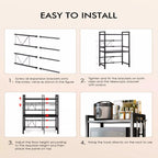 3 Tier Expandable Microwave oven Rack