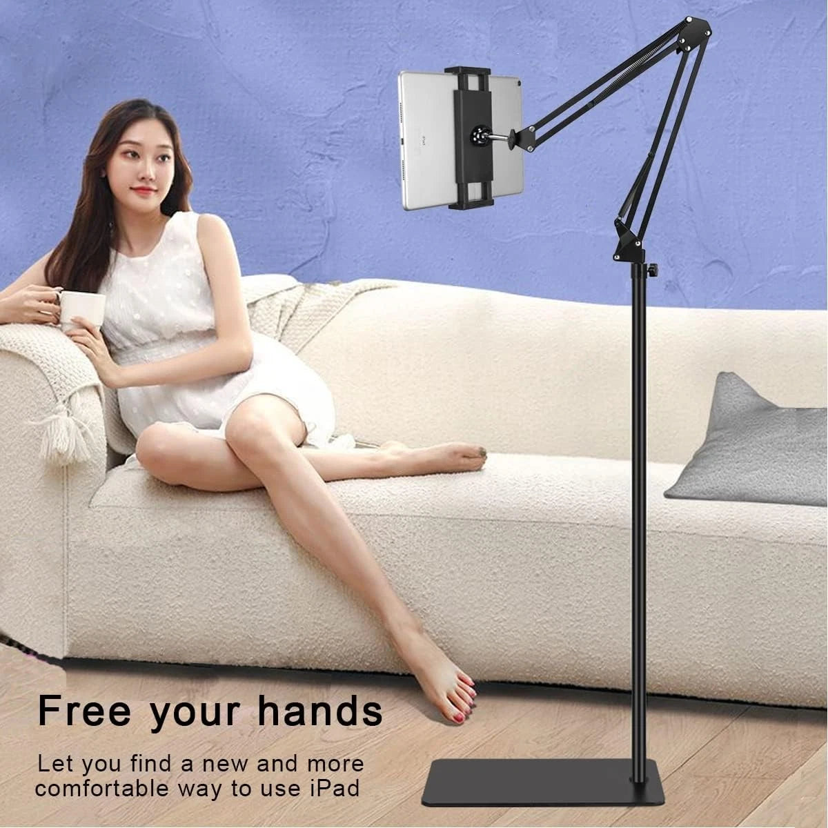 Universal 360° Adjustable Floor Stand Holder