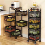 Vegetable Shelf Rack Tier Mobile Kitchen