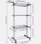 4 Tier Foldable Clothes Airer Rack Indoor