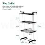 4-Tier Foldable Clothes Airer | Indoor Outdoor Laundry Drying Rack