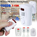 Wireless PIR Motion Sensor Alarm | Includes 2 Remote Controls