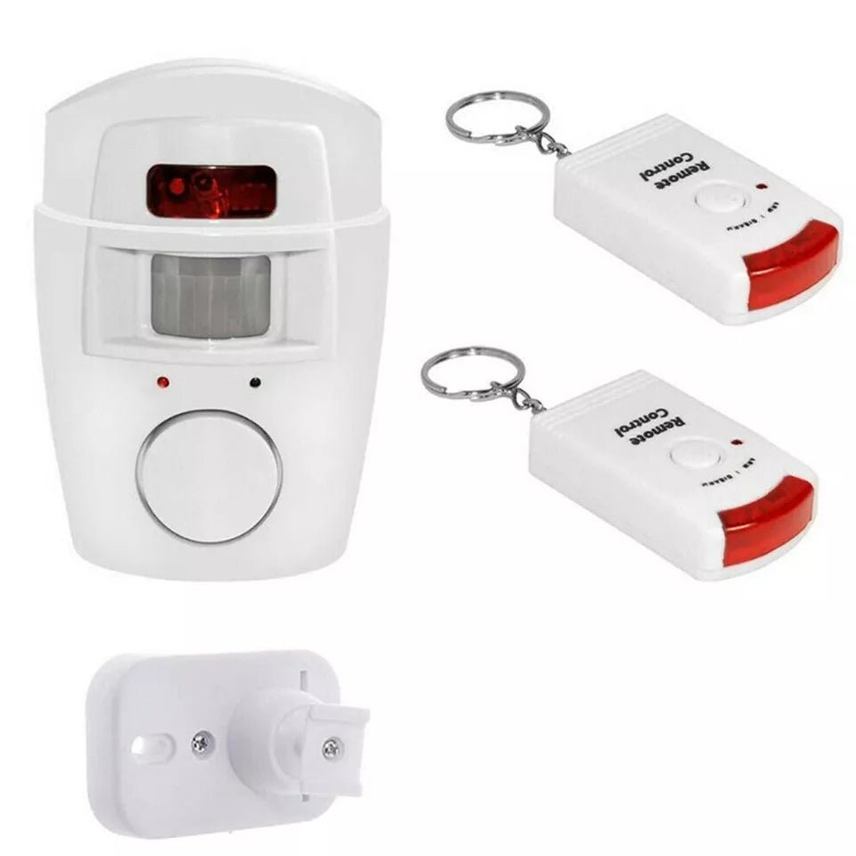 Wireless PIR Motion Sensor Alarm | Includes 2 Remote Controls