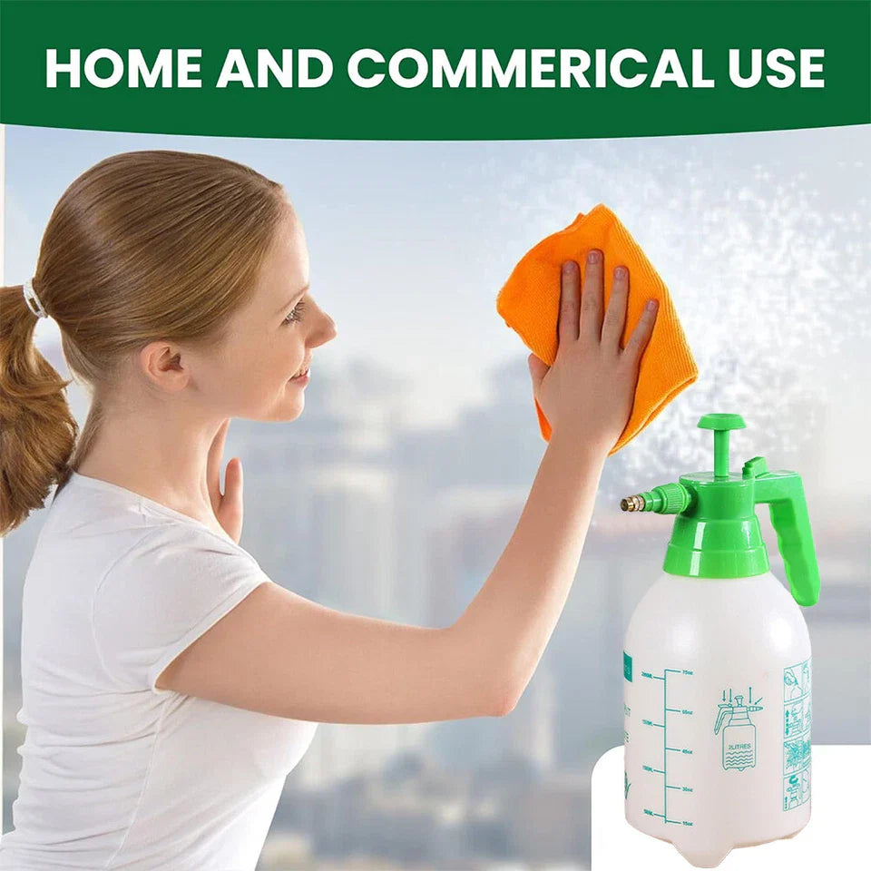 2L Garden Hand Pump Sprayer | Portable Pressure Spray Bottle