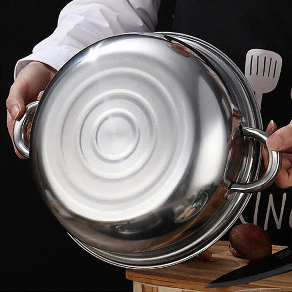 28cm Stainless Steel 3/5-Tier Steamer Pot